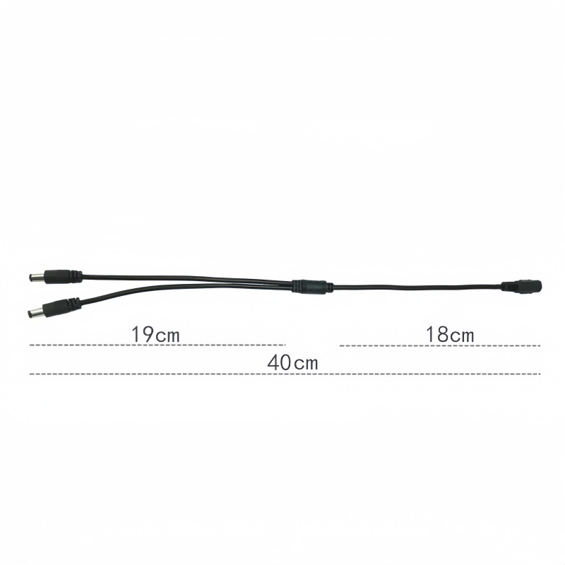 Cable de alimentación DC2.1 de cobre 5.5 * 2.1 un punto 234 566 cableado de monitoreo de cableado DC image 2