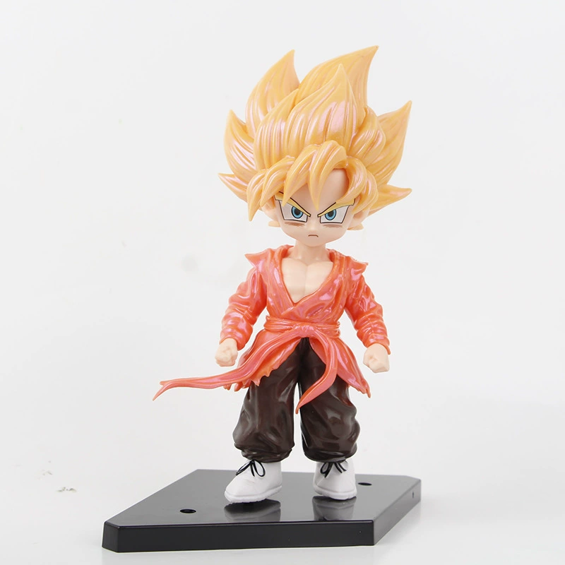 4 фигурки подросткового Dragon Ball, Q-версия Гоку, модная фигурка аниме, модель GK, трендовая фигурка-украшение