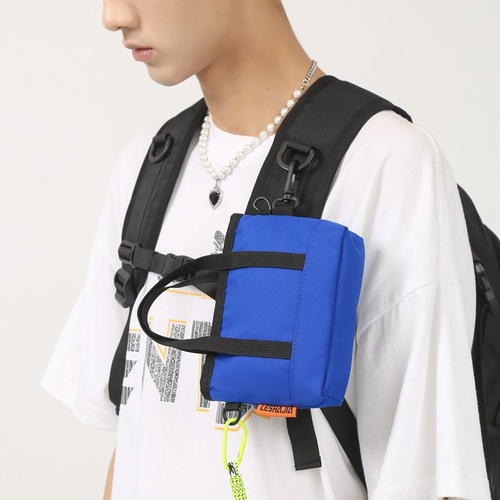 Vintage mini small bag men's phone bag solid color single shoulder crossbody bag small pendant purse women's earphone bag card holder