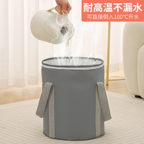 Foot bath bucket household foldable thermal insulation deep bucket multi-functional travel portable foot bath bath health five-layer foot bath bag