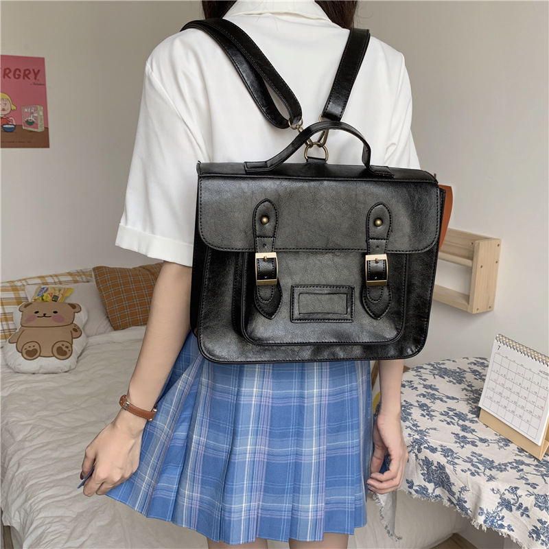 新款日系邮差包包女学院风制服包jk书包大容量双肩背包斜挎通勤包-阿里巴巴