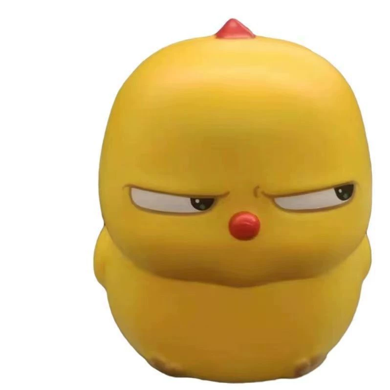Полиуретановая squishy игрушка «Цыплёнок», антистрессовая фигурка для стола, 10–12 см, 110 г
