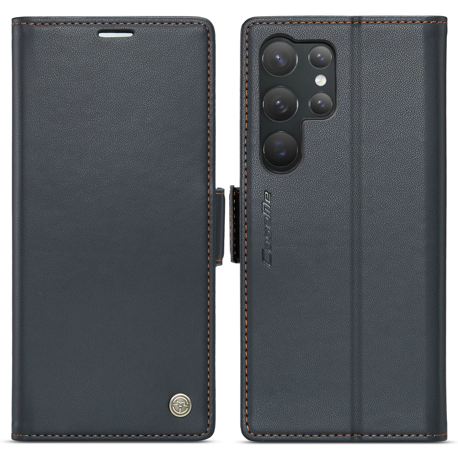 Capa de couro flip com rfid para samsung galaxy s23 ultra a54 a14_voghion.com