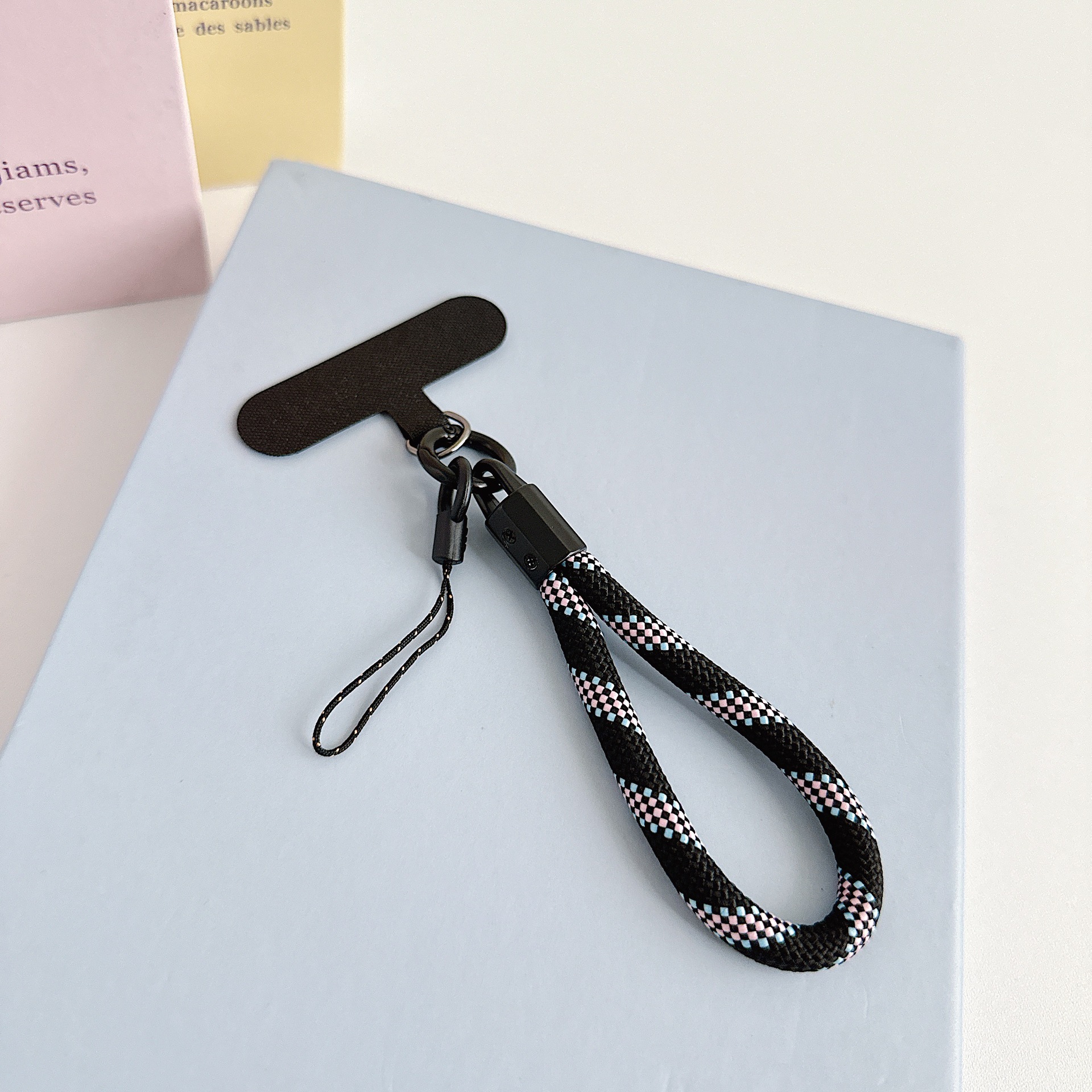 Teléfono móvil de nylon tejido corto con clip multifuncional bolso portátil colgante accesorios colgante universal