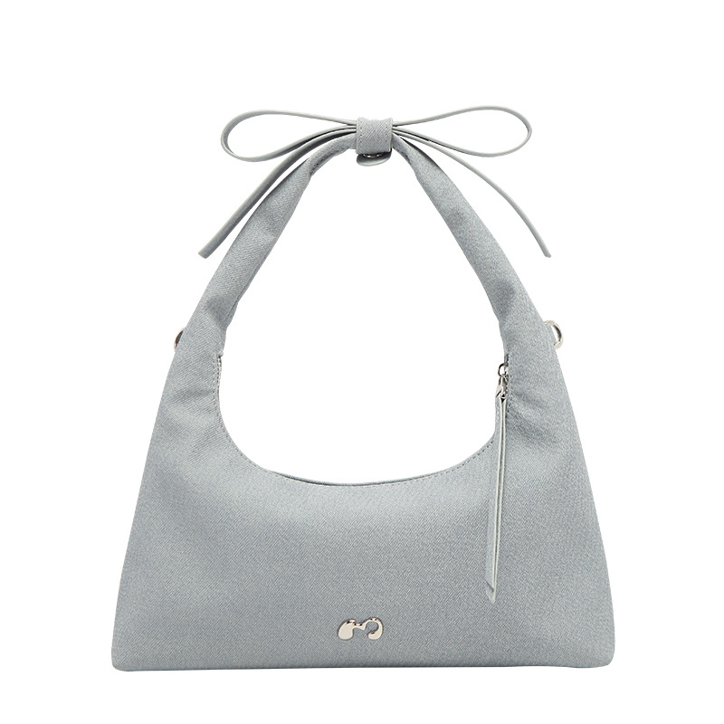 Borsa a mano da donna Bowknot Nicole Design, borsa a tracolla a mezzaluna_voghion.com