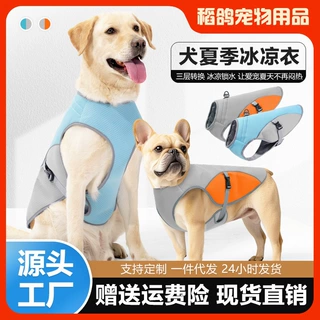 跨境新款宠物狗狗衣服夏季薄款背心凉凉衣服中小型犬防暑降温透气