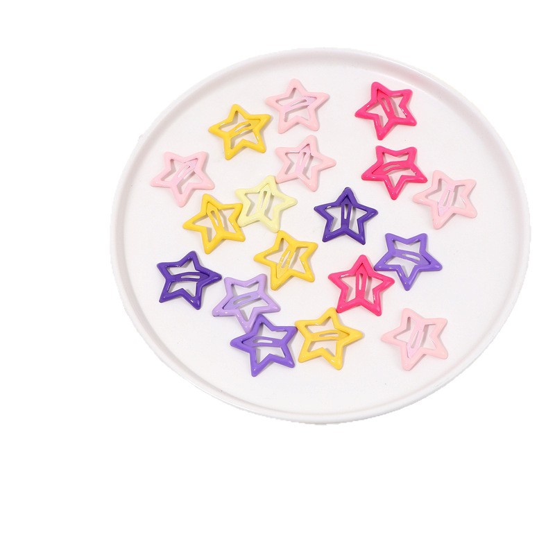 Star Hairpin Women's Hair Accessories Side Clip Side Bangs Clip Five-pointed Star Baby Clip Cute Children's Hairpin Clip Headdress 5