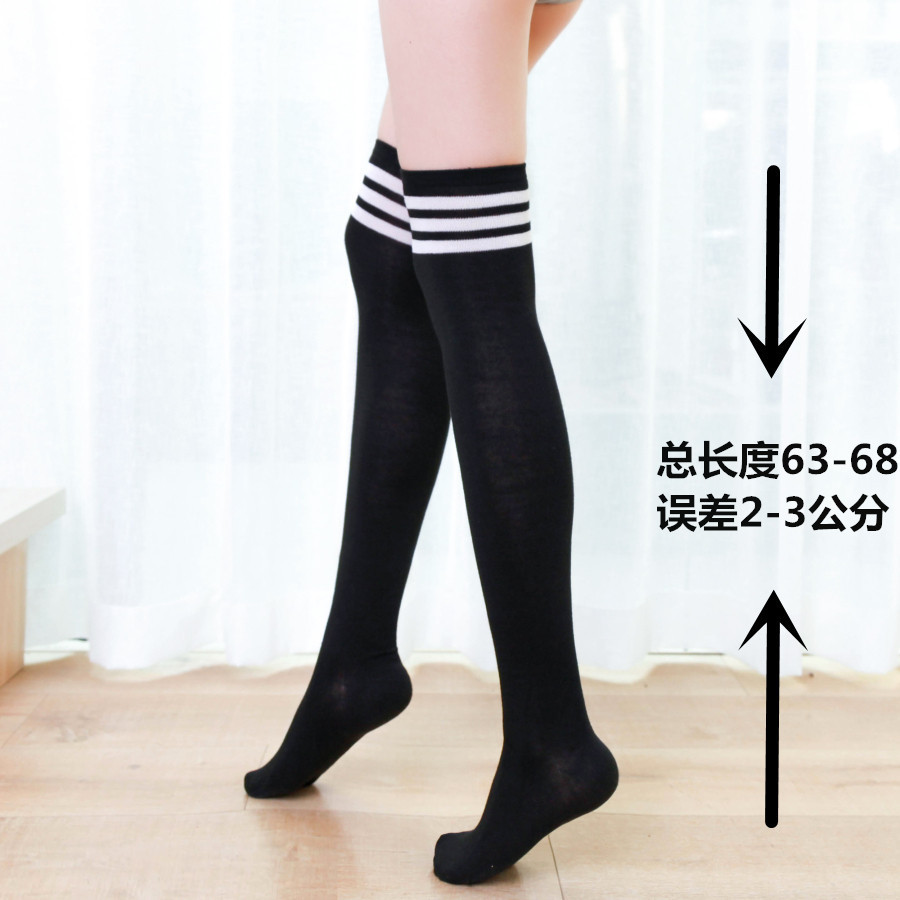Women’s Over-the-Knee Striped Lace Stockings, Sheer Stretch Silk-Feel Hosiery — detail image 4