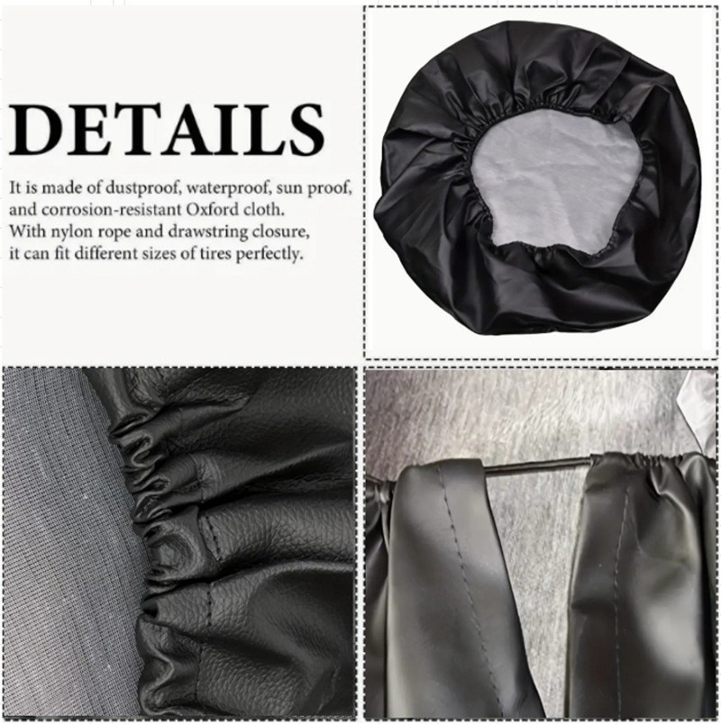 Tire Cover Car Cover 14-17 Inch Protective Cover Tire Cover Dust Cover Suitable for Cars, Electric Cars, Rovers, Off-Road Vehicles