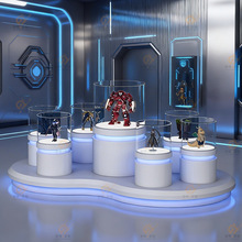 手办中岛展示台产品样品玻璃展示柜珠宝首饰陈列柜展厅博物馆展柜