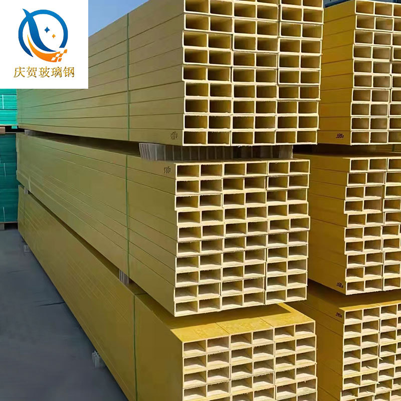现货玻璃钢拉挤型材 方管圆管檩条 房屋化工厂车间顶棚承重檩条