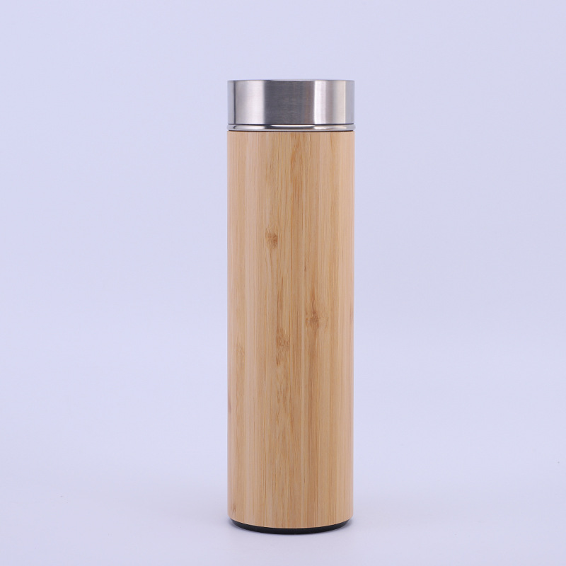 Taza de aislamiento de concha de bambú inteligente de comercio exterior 304 Taza de agua de madera de bambú Taza de bambú Concha 30 Taza de automóvil Taza de café de bambú al por mayor