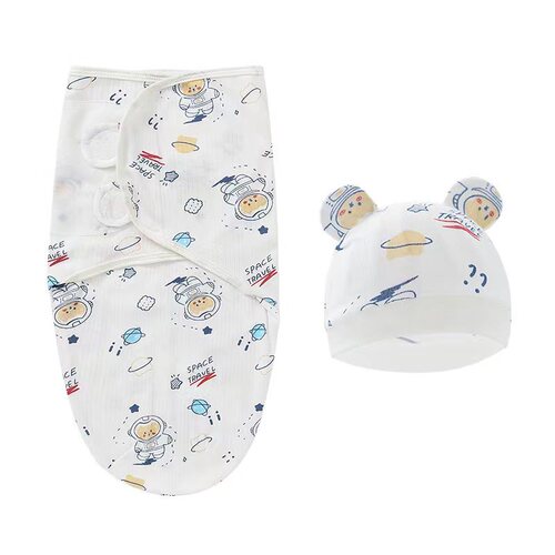 Foreign trade European and American newborn swaddle sleeping bag baby spring silkworm sleeping bag baby anti-kicking quilt delivery room wrap 8922025