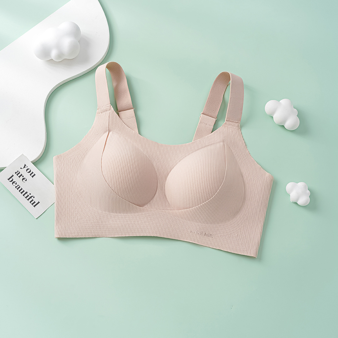 Venta directa de fábrica comercio electrónico transfronterizo Sudeste de Asia Vietnam Tailandia damas sin costuras sujetador de recogida lateral cómodo