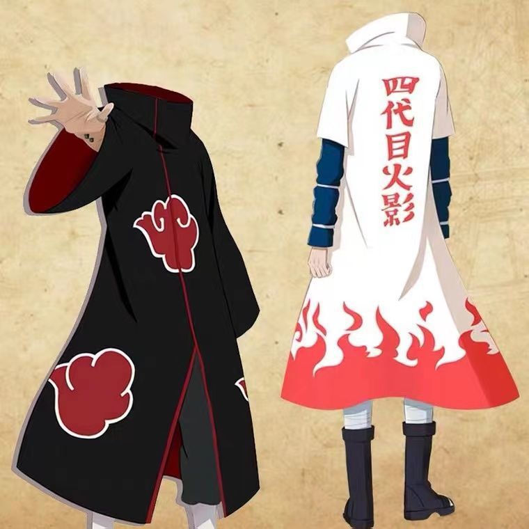 Cross-Border Wholesale Naruto Cosplay Men's Akatsuki Organization Cloud Village Fourth Hokage Cosplay Costume Cross-Border Wholesale Naruto Cosplay Men's Akatsuki Organization Cloud Village Fourth Hokage Cosplay Costume