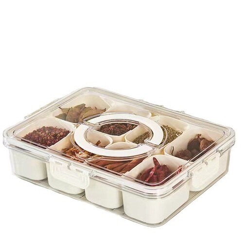 Refrigerator storage box food-grade airtight preservation box PET handle drip separation fruit and vegetable egg box seasoning