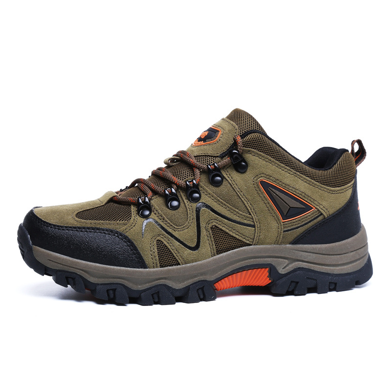 Zapatos de montaña al aire libre de explosión transfronteriza, zapatos de montaña antideslizantes y resistentes al desgaste para hombres, zapatos de montaña cruzada, amortiguación al aire libre