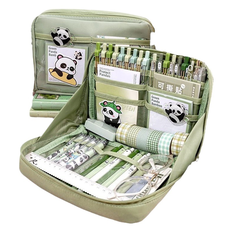 Nueva caja de lápices de gran capacidad de 12 capas de alto aspecto dopamina chica papelería caja de lápiz de almacenamiento de estudiantes de secundaria