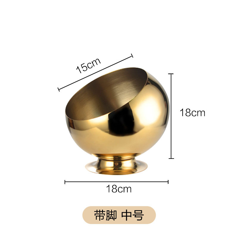 Con pies - Medio 18cm de oro