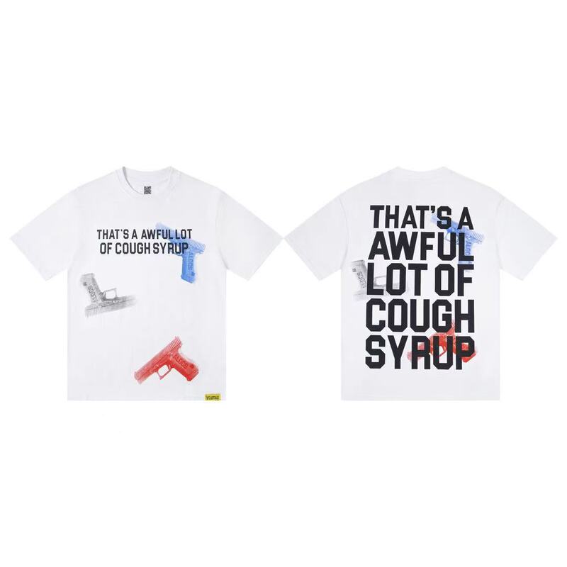 国境を越えた貿易のトレンドブランド THAT'S A AWFUL LOT OF COUGH SYRUP ゆったり男女兼用半袖Tシャツ|undefined