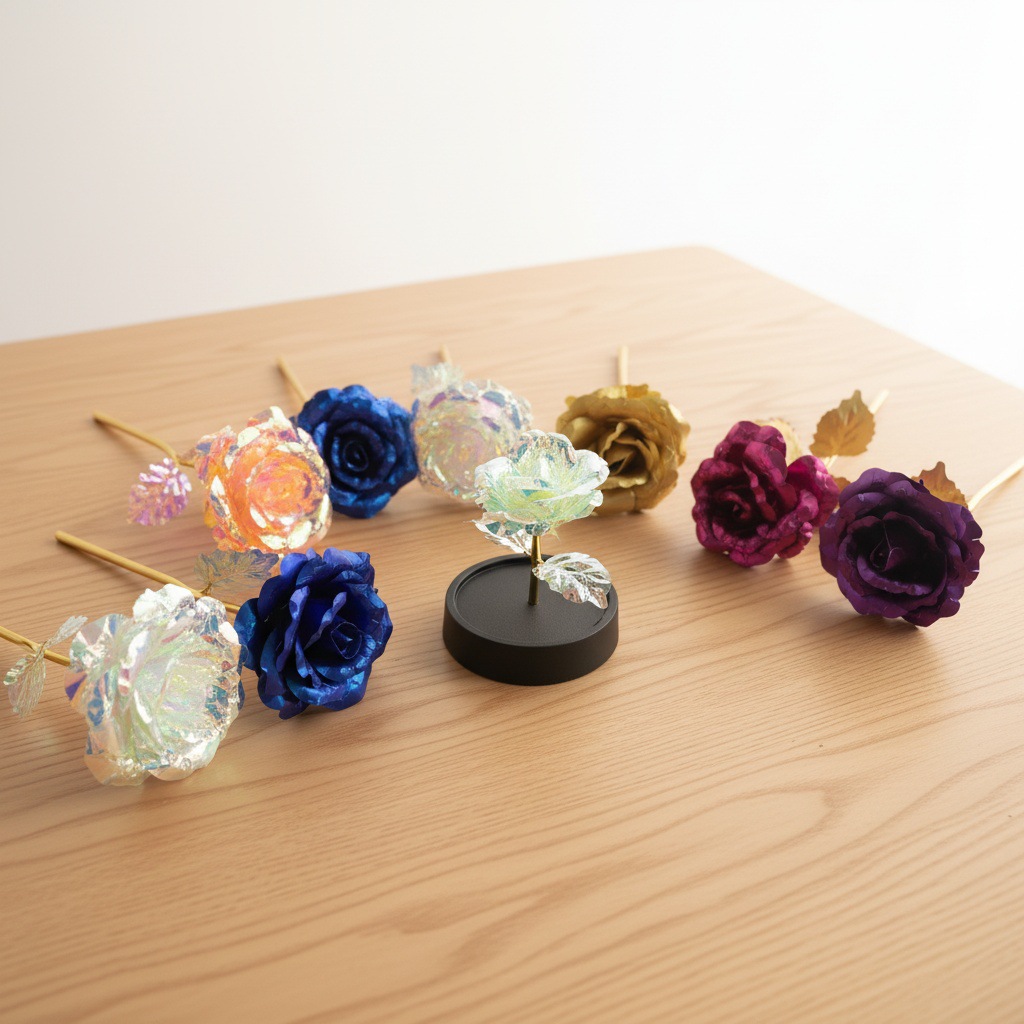 Jiao Yan flores eternas flores bonos de oro simulación del día de la madre creativo regalos del día de San Valentín regalos al por mayor transfronterizos