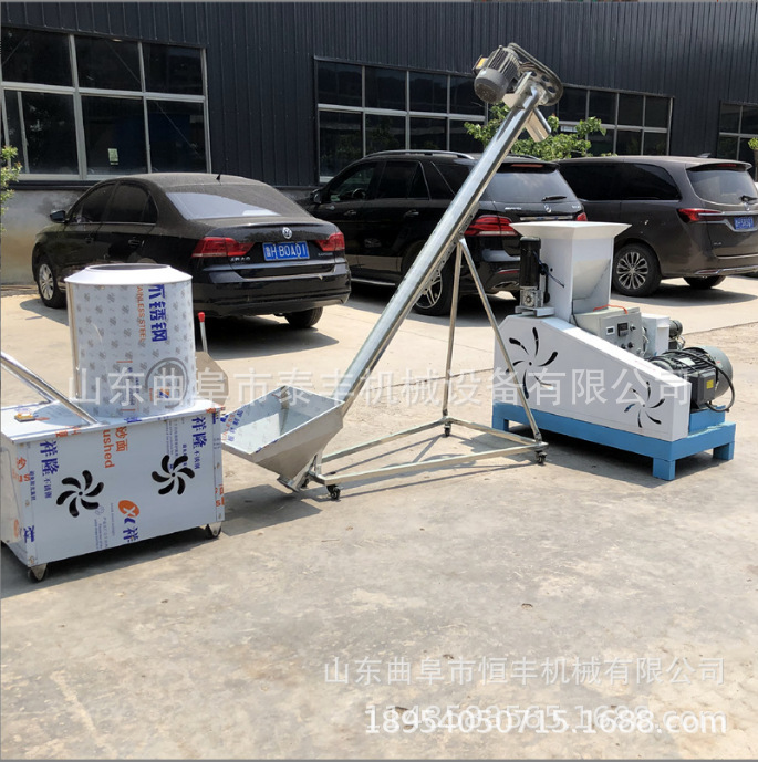 40型/50型 饲料膨化机鱼虾龟水产猫狗颗粒机漂浮颗粒机 一体机