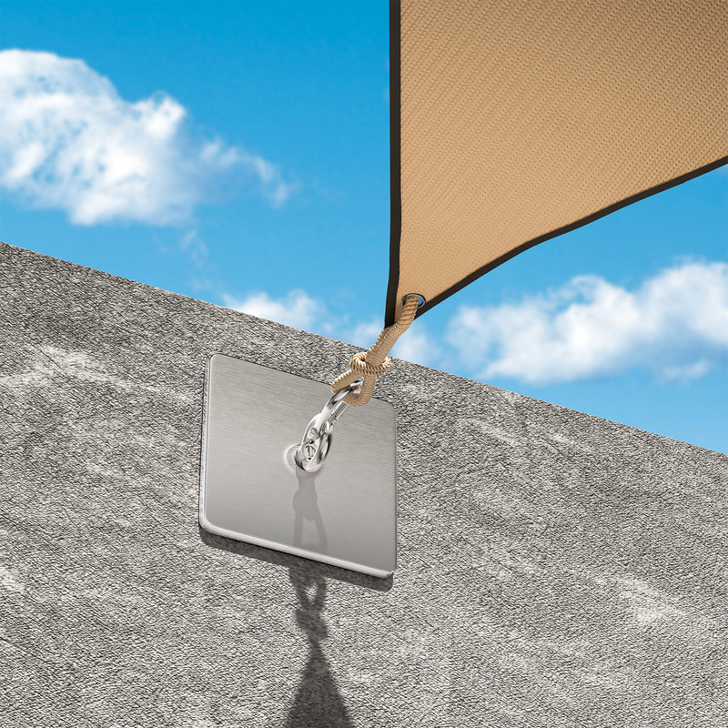 Sun Protection Net Hook Hook Ring Holder Outdoor Exterior Wall Stainless Steel Strong Load-Bearing Traceless Punch-Free Adhesive Hook