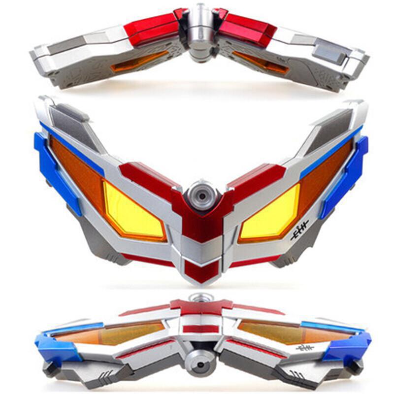 Sero Superman Commemorative Edition Transformer Transforms into Big Glasses Folding Pistol Sound and Light Summoner Children's Toy
