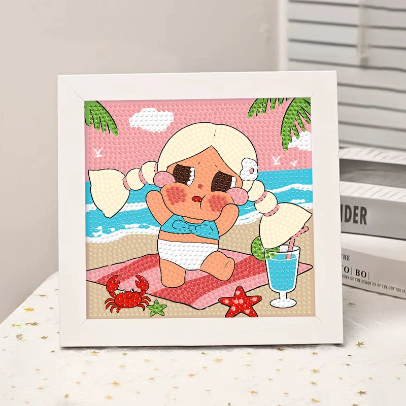 Набор для алмазной вышивки (Sanrio) Пикачу в раме, 17×17 см, комплект для полного стежка DIY
