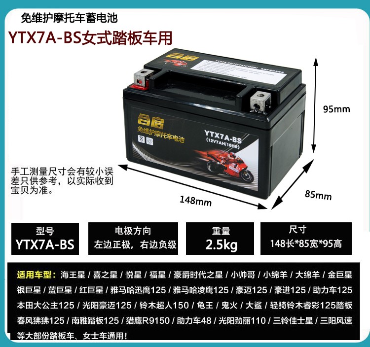 Hao Jue Fu Xing Yu Diamond Happy Star Happy Star Neptune UY Ms. 125 Pedal Motorcycle Battery 12v