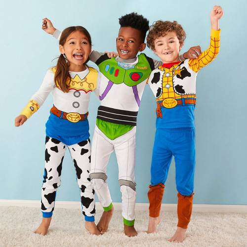 Cross-border children's wear, heroes league, long-sleeved pants, spring and autumn home wear set, animation two-piece set, wholesale, cross-border exclusive supply