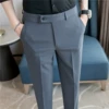 Dark gray XK nine-point trousers