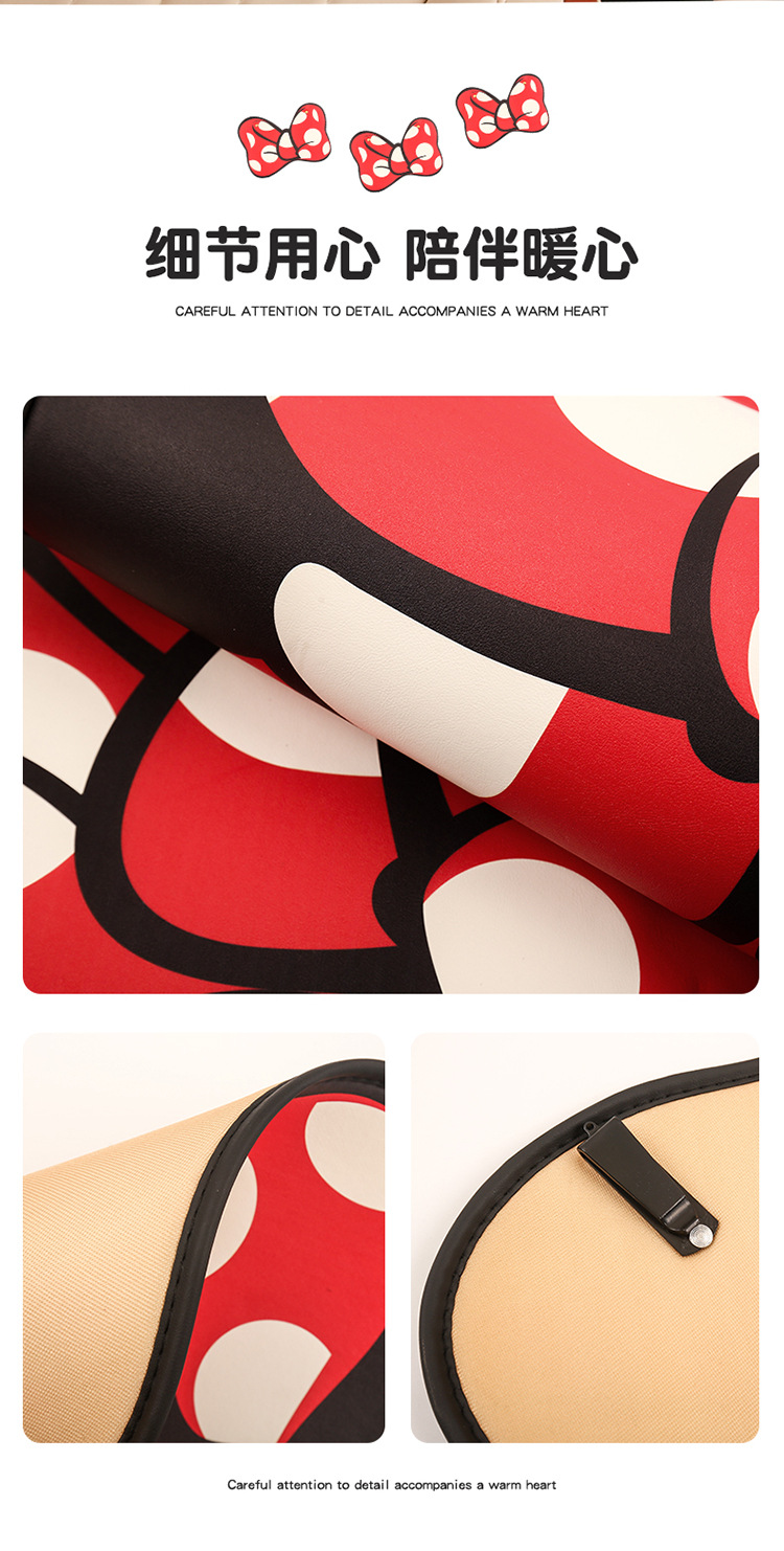 Polka Dot Anti-Kick Pad Chair Back Hanging Short Chair Back Anti-Kick Pad Car Seat Chair Back Anti-Fouling Pad Bow Type
