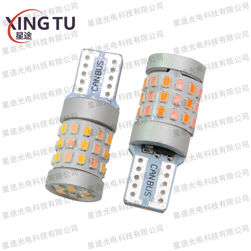 Мотоцикл автомобиля подсветка T10 ширина индикатор двухцветный указатель поворота T10 2016 42smd W5W Хвостовая лампа