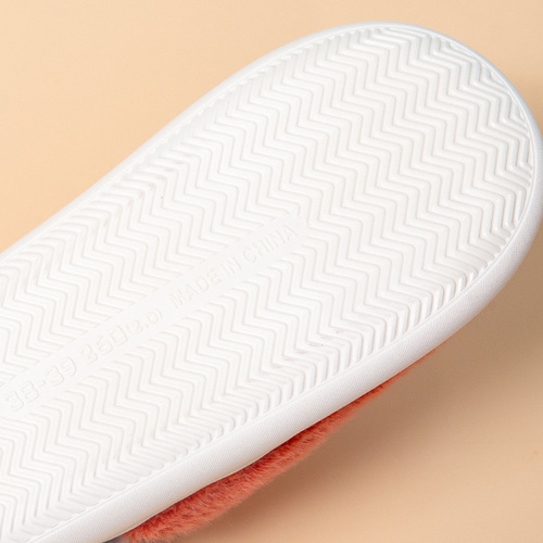 Men's Cotton Slippers Home Thick Sole Wear-Resistant Warm Indoor Plush Confinement Slippers Home Wholesale Coconut Shoes Women