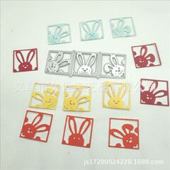 復活節兔子切割刀模蝕刻工藝DIY碳鋼模具賀卡製作Scrapbook模板