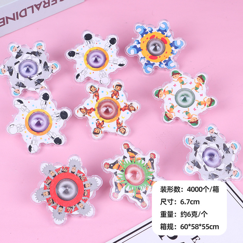 Juguetes de giroscopio de encaje de plástico, espacio transparente, giroscopio pequeño, juguetes creativos, regalos, giroscopio