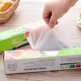 加工定制保鲜袋袋装盒装加印LOGO加厚大中小号食品级点断式食品袋