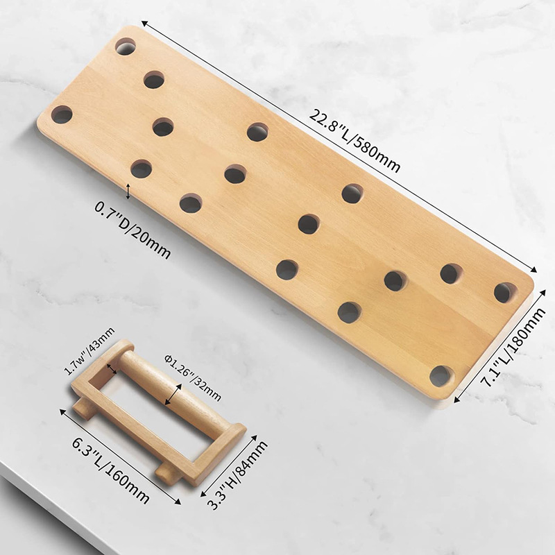 madera abdominal músculo pectoral equipo de entrenamiento brazo tablero de entrenamiento de flexiones casero tablero de entrenamiento de flexiones combinación tablero de madera fitness