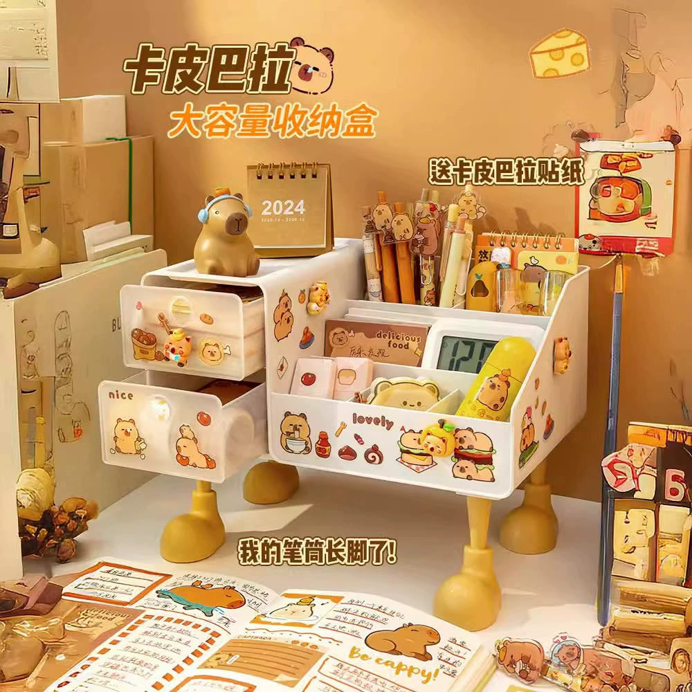 Держатель ручки Capabala ~ студенческий Настольный ящик для хранения Мальчик Дети Настольный держатель для ручек для девочек многофункциональный большой емкости