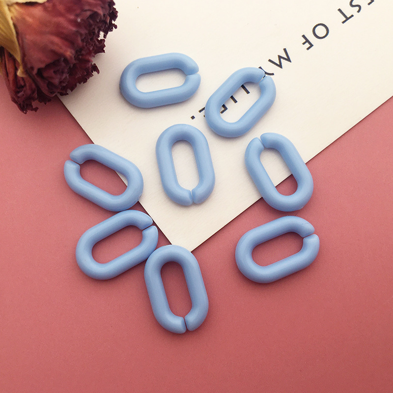 混合 100 ピース/パックアクリルプラスチックチェーンバックルカラフルな楽しい U 字型バックルキーホルダー携帯電話チェーンアクセサリー|undefined
