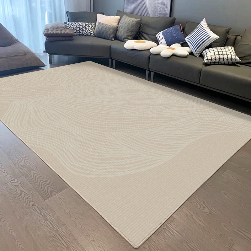 Alfombra de sala de estar nórdica transfronteriza, alfombra de sofá de lujo de alto nivel, alfombra de mesa de té, alfombra de cama de dormitorio minimalista, fabricante de etiquetas