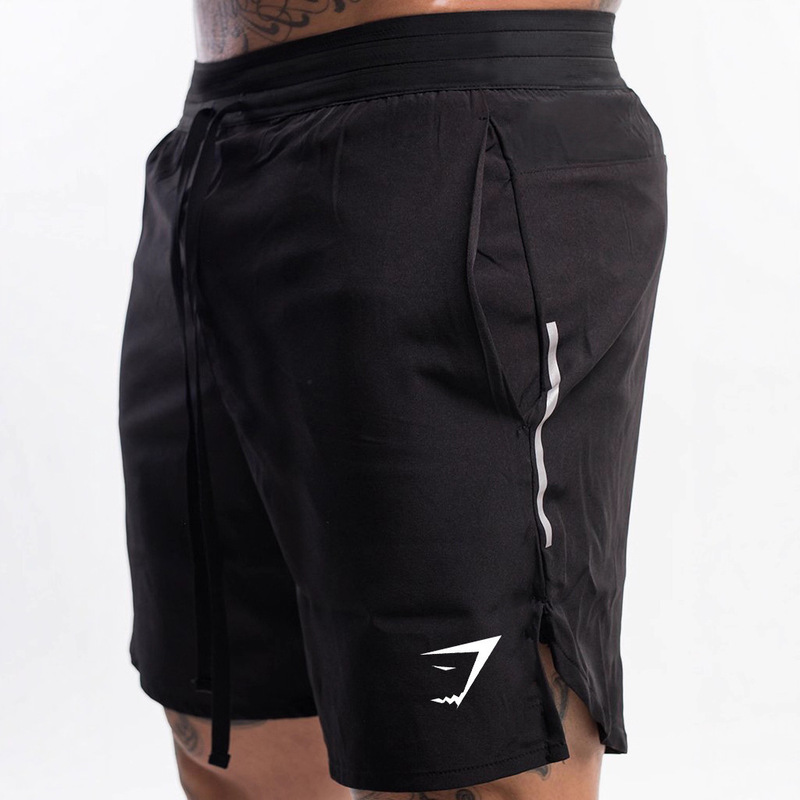 New Men's Woven Quick-Drying Training Pants Close-Fitting Outdoor Running Fitness Training Shorts