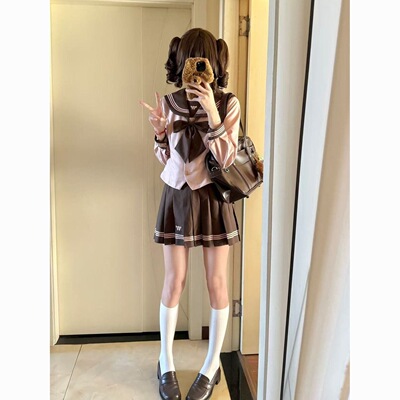 初樱社jk【草莓巧巧】正版原创日系学院风收腰水手服套装可爱校供|ru