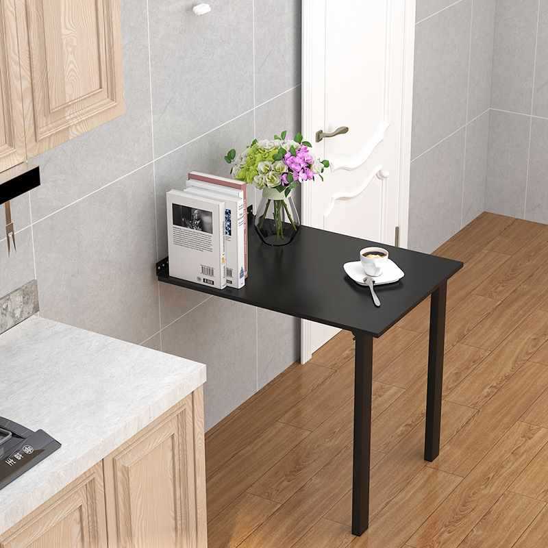 Mesa plegable tipo mural mesa de comedor pequeña casa simple consola de operación telescópica invisible pared tabla de bar