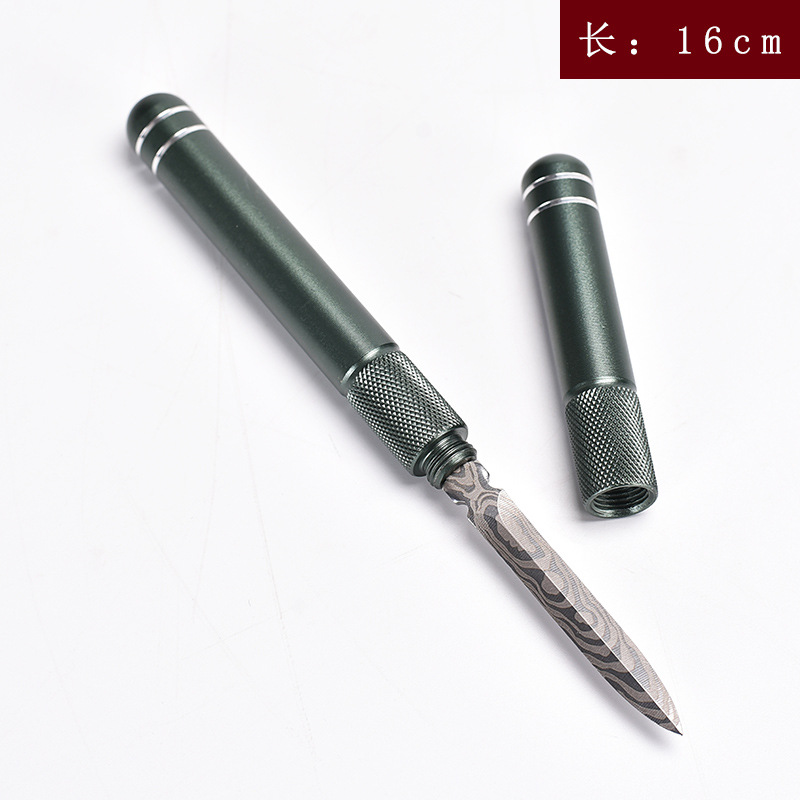 Cuchillo de té de aluminio verde