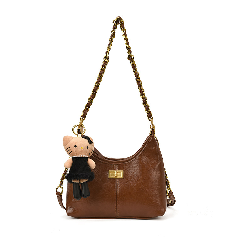 Transfronterizos de alta moda bolsos de brazo mujeres otoño / invierno 2025 nuevo retro cadena bolso de hombro bolso de viaje