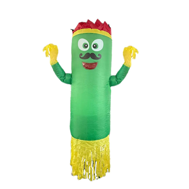 Venta caliente Traje inflable transfronterizo Dinosaurio de Halloween Alien Tyrannosaurus Rex Dress Up Ropa de actuación divertida Decoración de fiesta