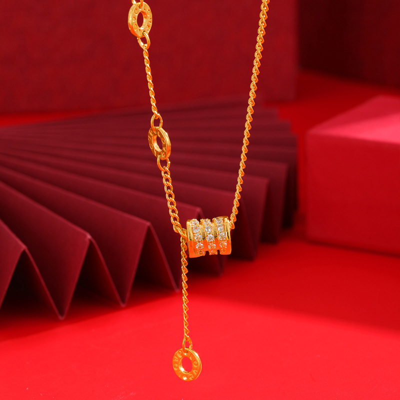 Luz de lujo pequeña cintura simple collar pulsera moda ZIRCON joyería aleación de cobre temperamento ins estilo todo partido diseño sentido