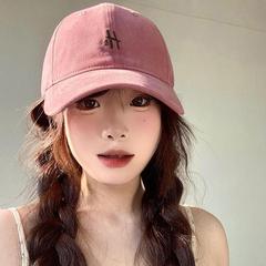 韓国版の女性用美白H文字野球帽、つばが広く、顔が見える、頭囲が小さい、ひさし付きキャップ、多用途で高品質の帽子